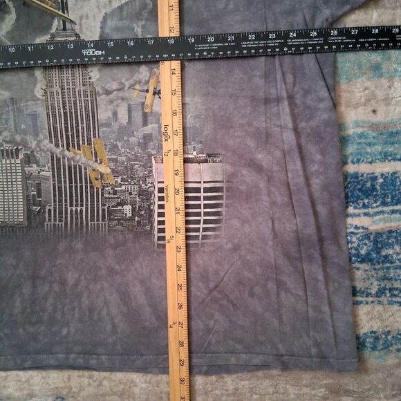 The Mountain King Kitten Cat Gray Tie-Dye Shirt 2XL Kong Catzilla City Attack - Picture 5 of 6